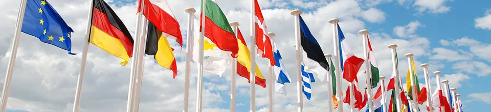 flags from various countries